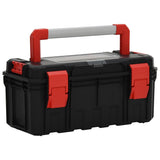 Vidaxl Toolbox 55x28x26,5 cm noir et rouge