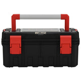 Vidaxl Toolbox 55x28x26,5 cm noir et rouge