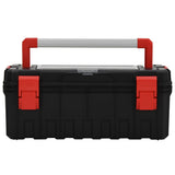 Vidaxl Toolbox 65x28x31.5 cm schwarz und rot