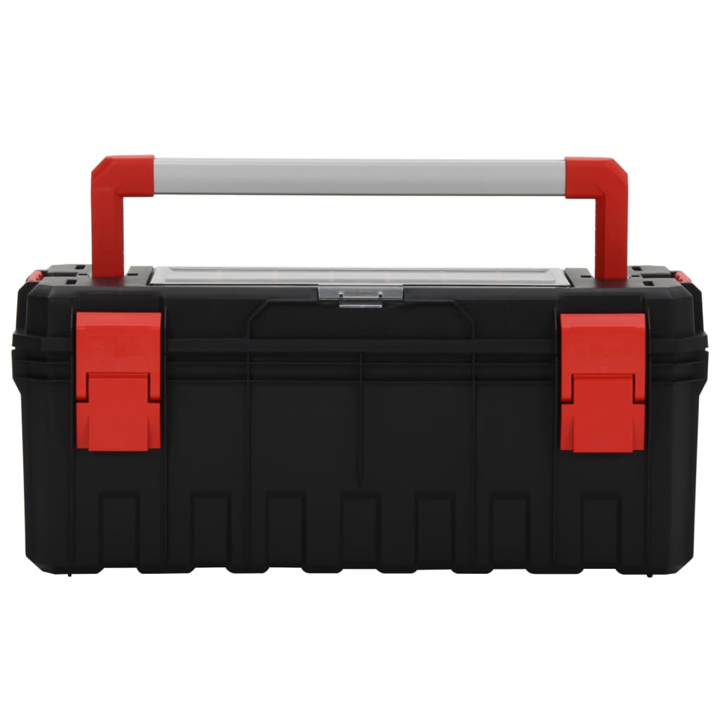 Vidaxl Toolbox 65x28x31,5 cm sort og rød