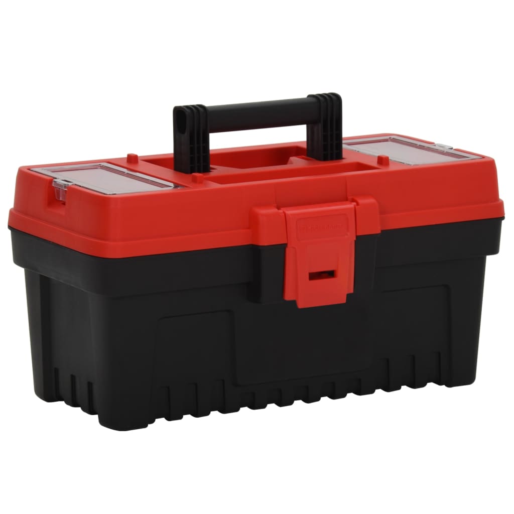 Vidaxl 2 ST tool boxes Polypropene Black and Red