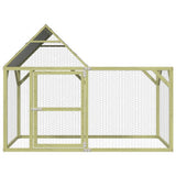 VIDAXL -Hühner Coop 200x100x150 cm imprägnierte feste Kiefer