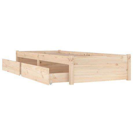 Vidaxl bedframe met lades 75x190 cm