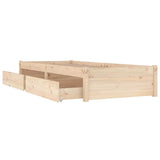 Vidaxl bedframe met lades 90x200 cm