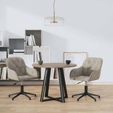 Vidaxl eetkamerstoelen draaibaar 2 st fluweel lichtgrijs