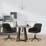 Vidaxl eetkamerstoelen draaibaar 2 st fluweel zwart