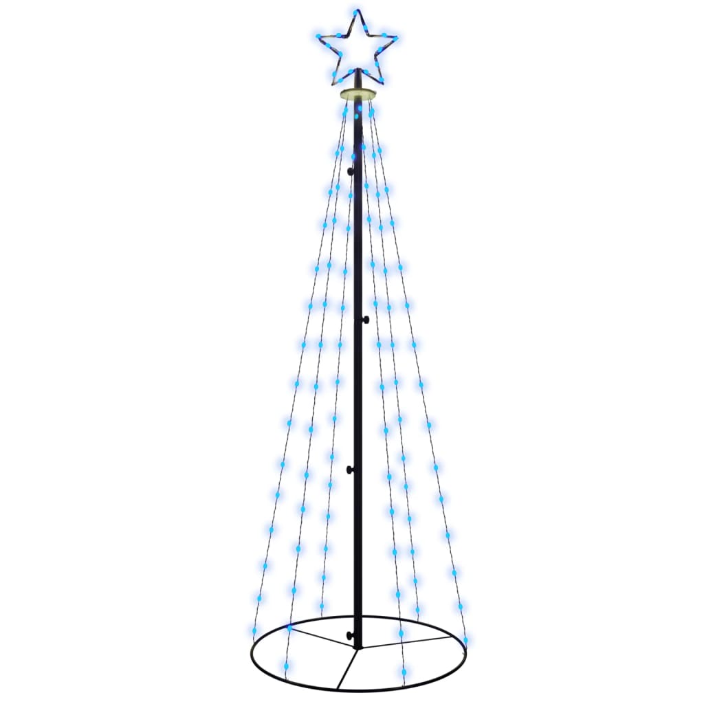 Vidaxl KegelKERSTBOOM 108 LEDs 70x180 cm Blau