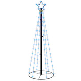 Vidaxl KegelKERSTBOOM 108 LEDs 70x180 cm Blau