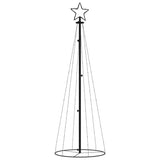 Vidaxl KegelKERSTBOOM 108 LEDs 70x180 cm Blau