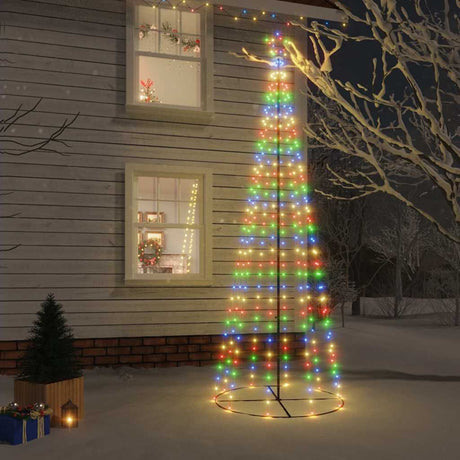 Vidaxx Kegel-Weihnachtsbaum 310 LEDs 100x300 cm mehrfarbig