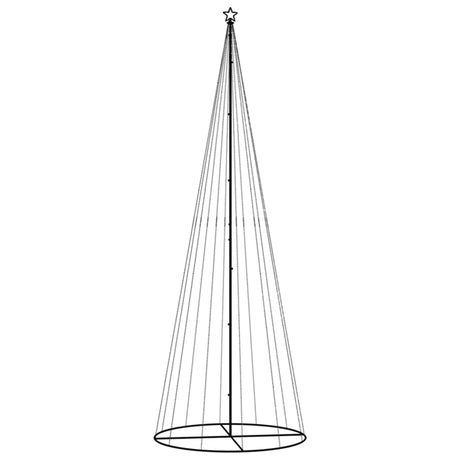 Vidaxl KegelKERSTBOOM 732 LEDs warmes Weiß 160 x 500 cm