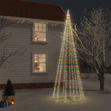 Vidaxl Kegelkerstboom 732 LEDs multicolored 160x500 cm