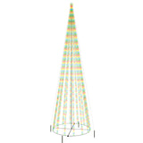 Vidaxl Kegelkerstboom 1134 LEDs multi -colored 230x800 cm