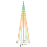 Vidaxl Kegelkerstboom 1134 LEDs multi -colored 230x800 cm