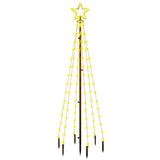 Vidaxl Weihnachtsbaum mit Bodenstift 108 LEDs warm weiß 180 cm