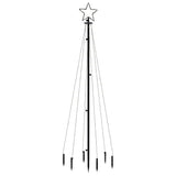 Vidaxl Weihnachtsbaum mit Bodenstift 108 LEDs Multi -geläutet 180 cm