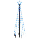 Vidaxl Christmas tree with ground pin 108 LEDs blue 180 cm