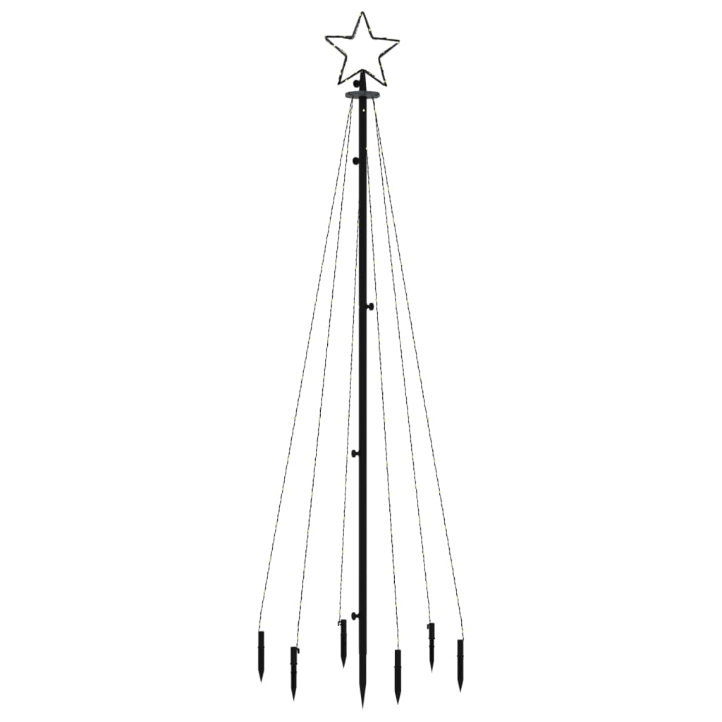 Vidaxl Christmas tree with ground pin 108 LEDs blue 180 cm