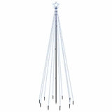 Vidaxl kerstboom met grondpin 310 led's koudwit 300 cm