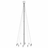 Vidaxl kerstboom met grondpin 310 led's koudwit 300 cm