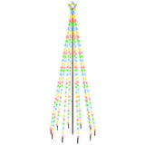 Vidaxx Weihnachtsbaum mit Erdspieß 310 LEDs mehrfarbig 300 cm