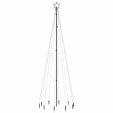 Vidaxx Weihnachtsbaum mit Erdspieß 310 LEDs mehrfarbig 300 cm