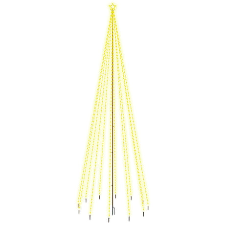VIDAXL Weihnachtsbaum mit Erdungsstift 732 LEDs warm weiß 500 cm