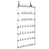 Vidaxx hängendes Schuhregal 66x13x139 cm silberfarben