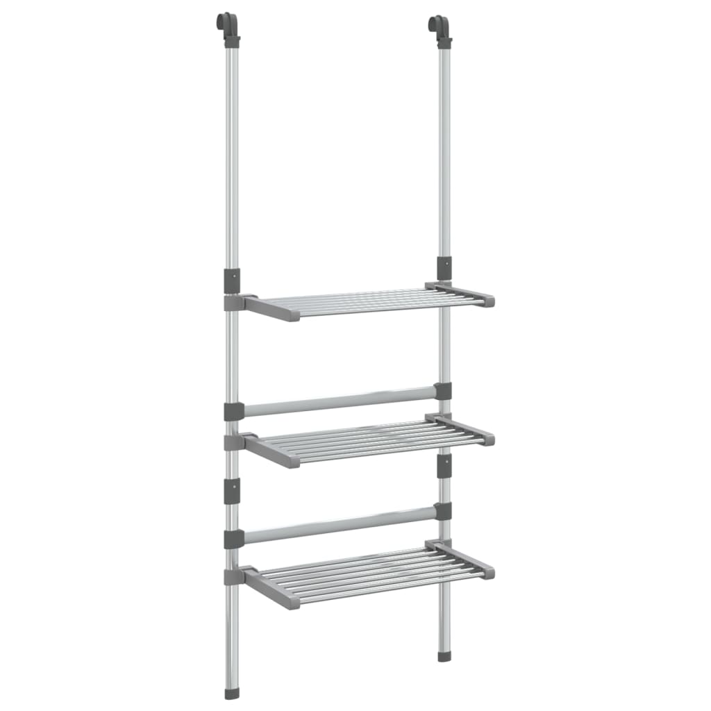 VidaXL Wäscheständer 3-lagiges hängendes Aluminium