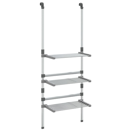 VidaXL Wäscheständer 3-lagiges hängendes Aluminium