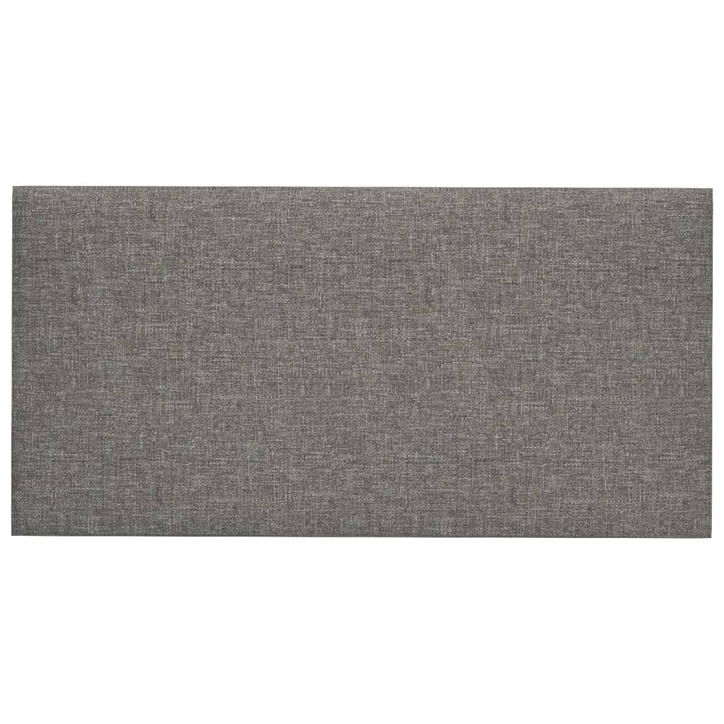 Pannelli a parete Vidaxl 12 pezzi 0,54 m² 30x15 cm in tessuto grigio chiaro