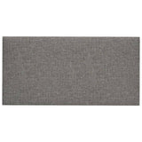 Pannelli a parete Vidaxl 12 pezzi 0,54 m² 30x15 cm in tessuto grigio chiaro