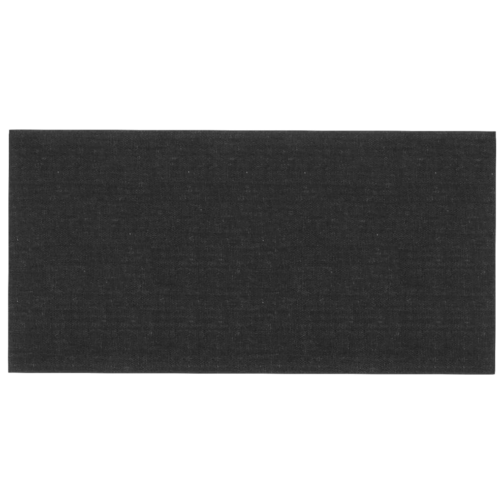 Pannelli a parete Vidaxl 12 pezzi 0,54 m² 30x15 cm tessuto nero