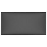 Vidaxl -Wandpaneele 12 Stcs 0,54 m² 30 x 15 cm künstliches Ledergrau grau