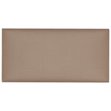 Vidaxl -Wandplatten 12 Stcs 0,54 m² 30 x 15 cm Kunstleder Cappuccinocolid