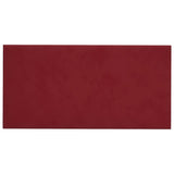 Vidaxl Wall panels 12 pcs 0.54 m² 30x15 cm velvet wine red