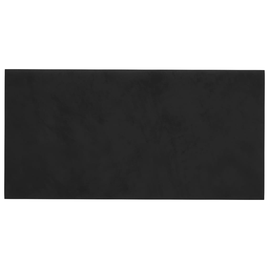 Pannelli a parete Vidaxl 12 pezzi 0,54 m² 30x15 cm Velvet nero