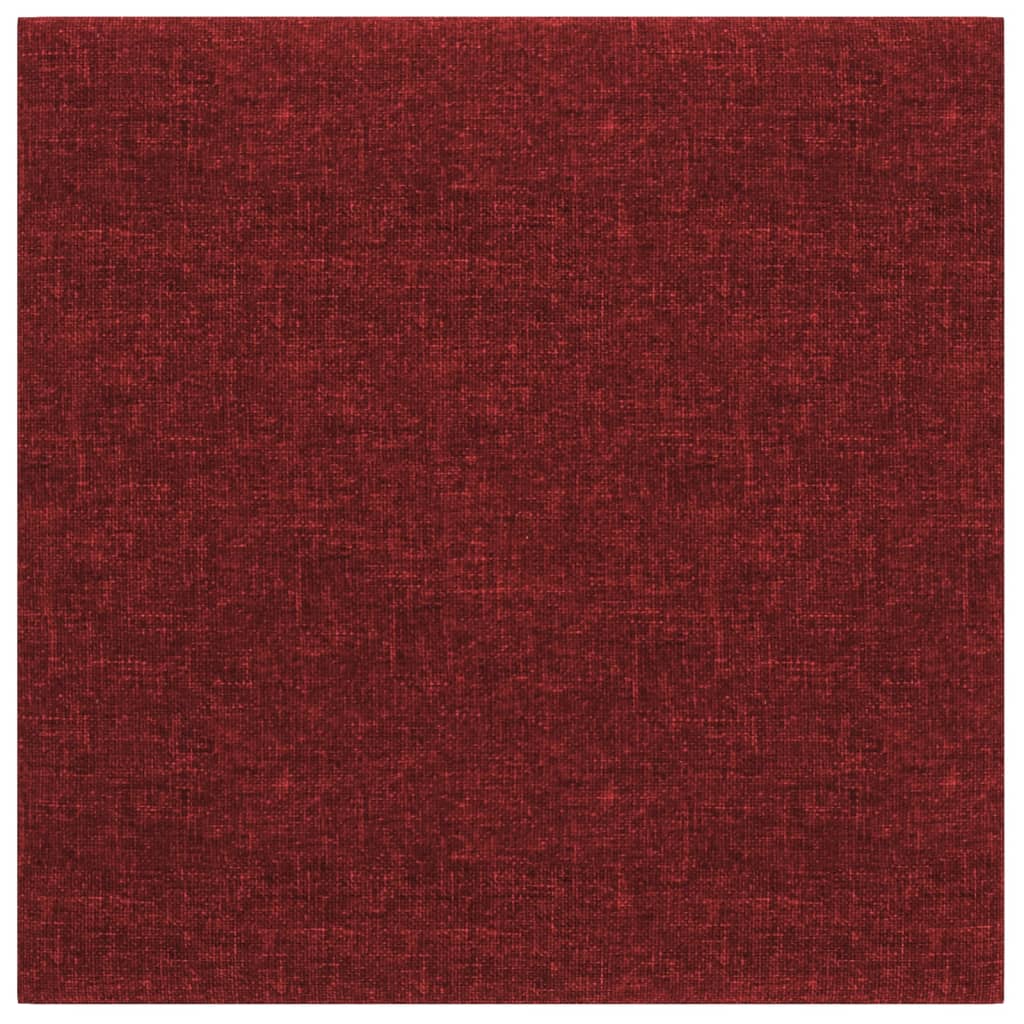 Vidaxl Wall panels 12 st 1.08 m² 30x30 cm Fabric wine red