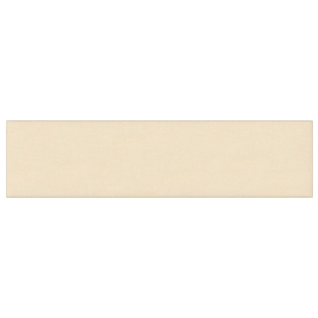 Vidaxl Wall panels 12 st 1.08 m² 60x15 cm fabric cream -colored