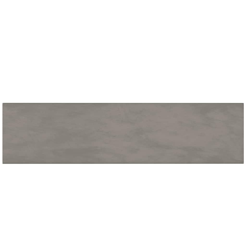 Vidaxl -Wandplatten 12 ST 1,08 m² 60x15 cm Samt hellgrau