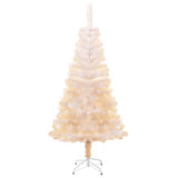 Vidaxl Kunstkerstboom mit schillernden Enden 120 cm PVC Weiß