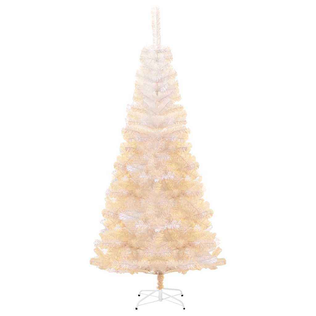 Vidaxl Kunstkerstboom z iridescentnimi konci 180 cm PVC White