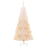 Vidaxl Kunstkerstboom mit schillernden Enden 210 cm PVC Weiß