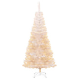 Vidaxl Kunstkerstboom mit schillernden Enden 240 cm PVC Weiß
