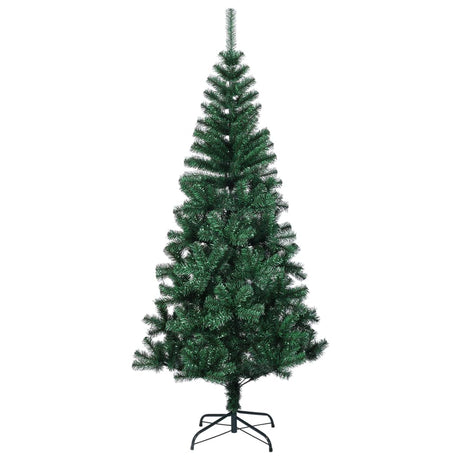 Vidaxl Kunstkerstboom mit schillernden Enden 150 cm PVC Grün