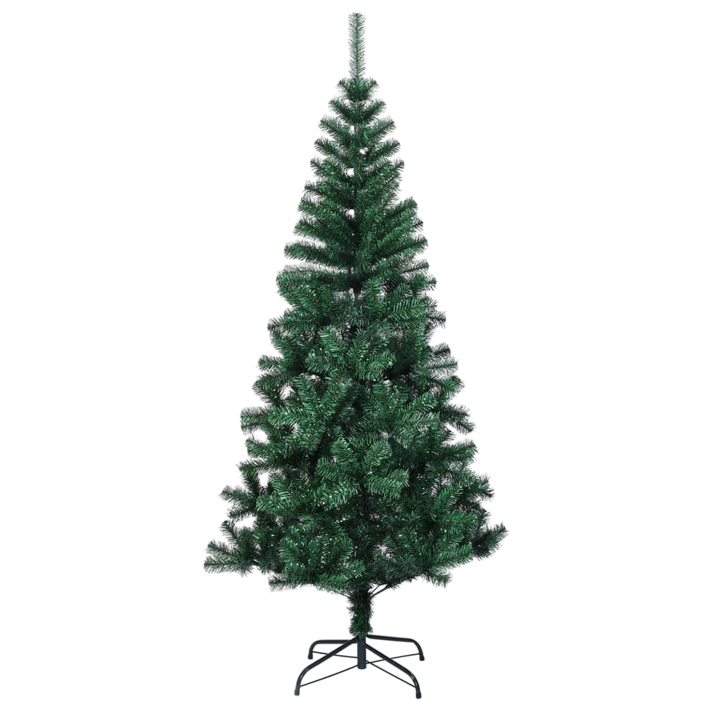 Vidaxl Kunstkerstboom z iridescentnimi konci 180 cm PVC zelena