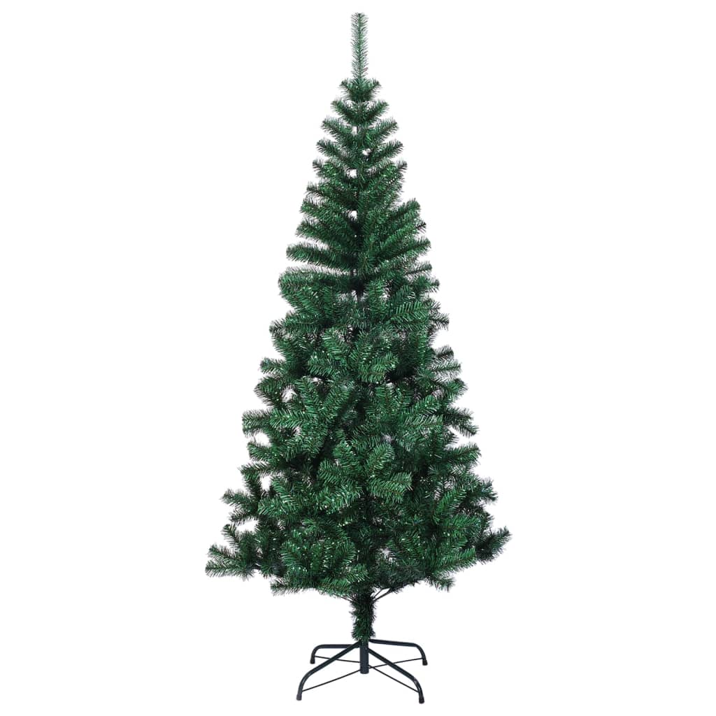 Vidaxl Kunstkerstboom mit schillernden Enden 240 cm PVC Grün