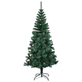 Vidaxl Kunstkerstboom mit schillernden Enden 240 cm PVC Grün