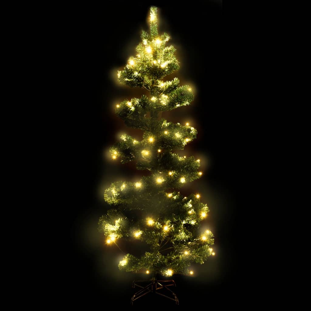Vidaxl Kunstkerstboom mit Beleuchtung und Standard 150 cm PVC Green