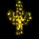 Vidaxl kerstcactus met standaard en led's 210 cm pvc groen